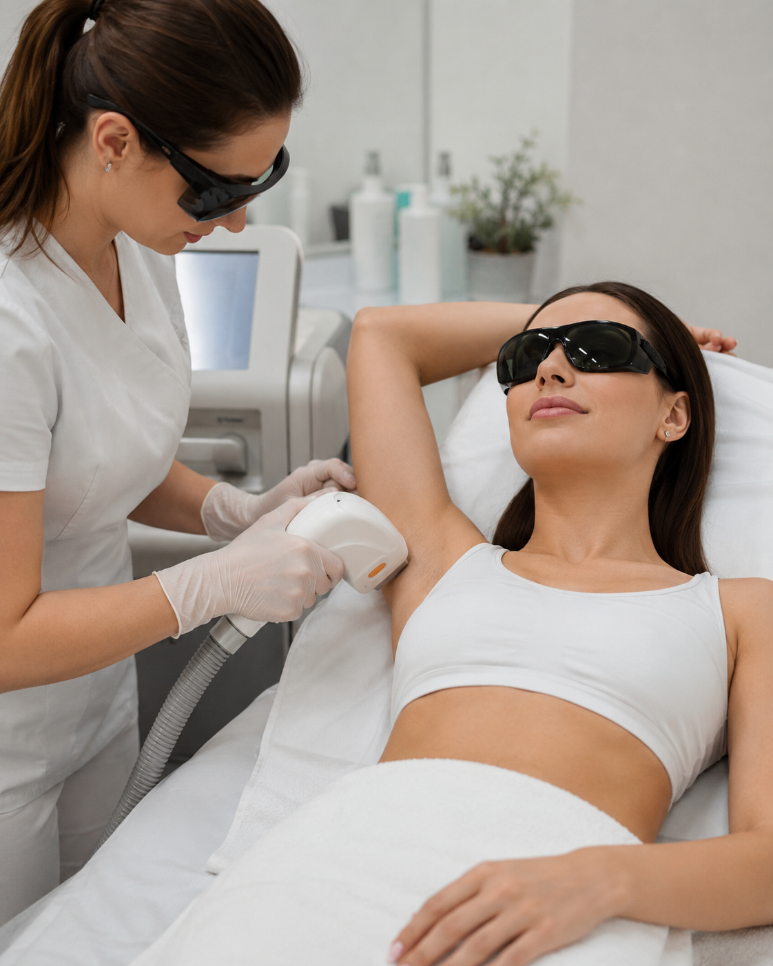 Résultat esthétique peau lisse après épilation laser